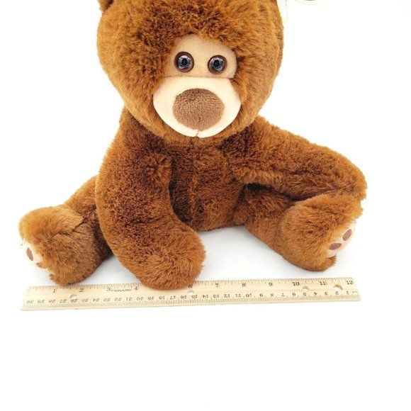 Bearington Barnaby Chocolate Brown Teddy Bear 10"‎ Plush Stuffed Toy With Tags - Picture 9 of 10